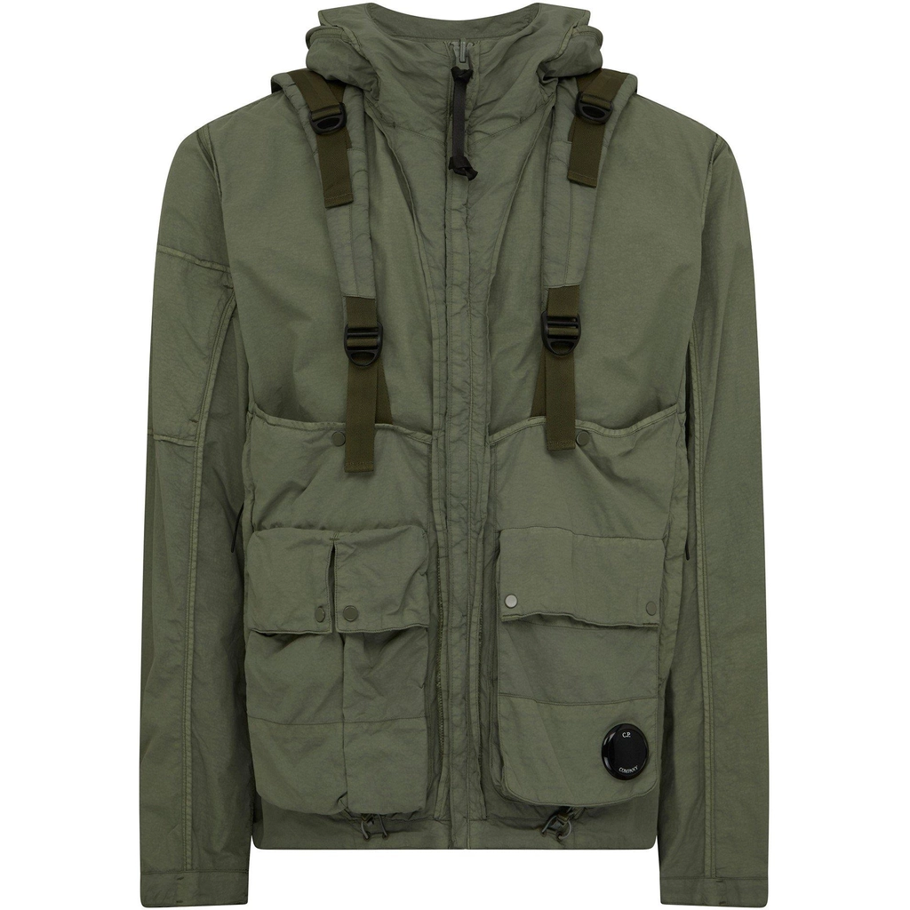 CP Company Flatt Nylon Reversible Jacket - Agave Grn 627